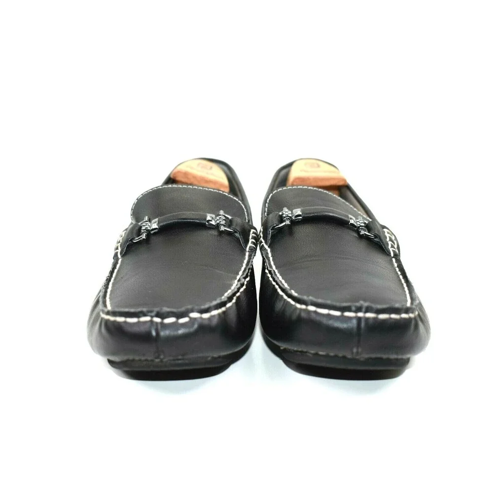Steve Madden Men's Trulow Black Slip-On Horse bit Driving Loafer Size‎ 10.5 M